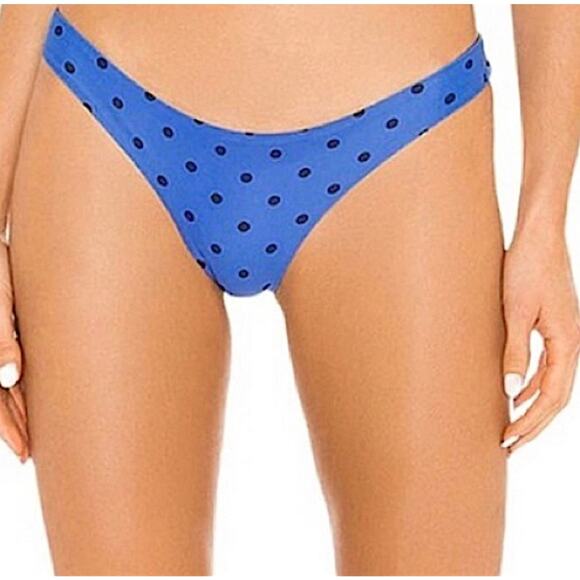 Lovers + Friends Cyan Swimsuit Bikini Bottom Midnight Dot Women’s XL NWT - Picture 1 of 10